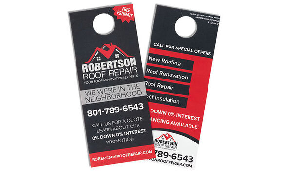 Door Hanger Front and Back