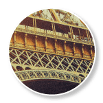 Close-up callout image of wooden photo print quality